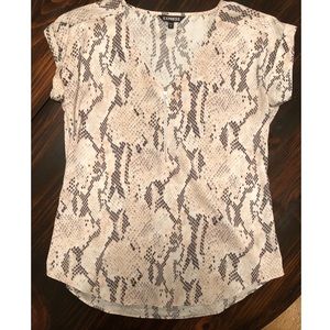 Express - Zipper Top - Snake Print